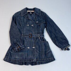 BURBERRY children's denim coat size 8